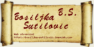 Bosiljka Šutilović vizit kartica